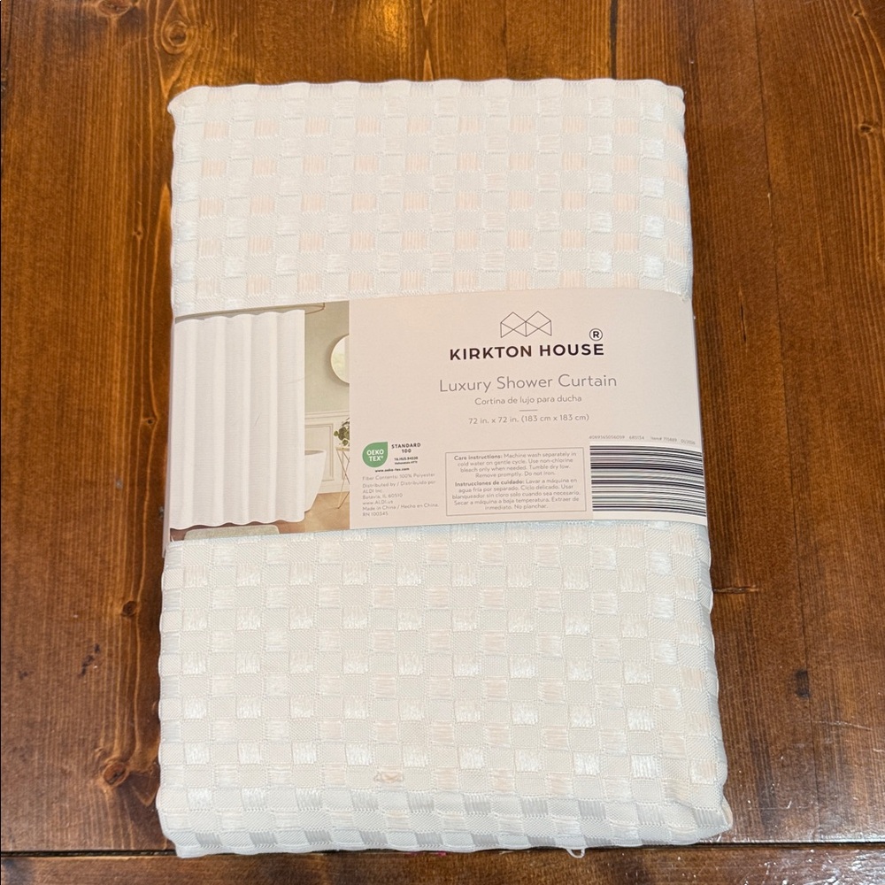 Kirkton House Luxury Shower Curtain - White